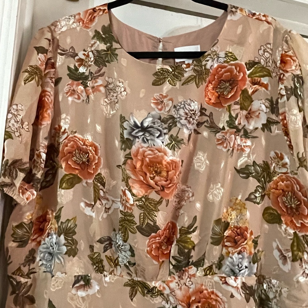 NWT Sugarlips Harbin  Floral Balboa asymmetrical Midi Dress Curve Varíes 🌹🌺🌸 - Picture 13 of 14